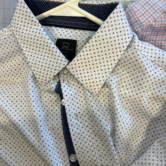 Nordstrom Rack Men's Plaid Button-Up Shirts - Blue, Cream, White - Picture 8 of 8